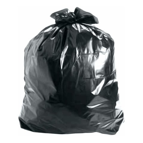 Saco de Lixo Super Reforçado Preto 100 Litros 50 Unidades Cor:preto