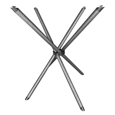 Base Pé de Mesa Palito Vidro ou Madeira 0,80 para Cozinha Restaurante Bar Texturizado Ql