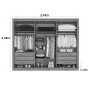 Ver imagem 4 de Guarda Roupa Casal Argos 6 Portas 100% Mdf - Made Marcs:off White