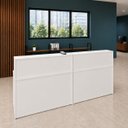 Ver imagem 2 de Conjunto 2 Balcões de Atendimento e Recepção Comercial 120x60cm para Loja, Comércio e Escritório