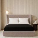 Ver imagem 1 de Cama Japonesa Queen Seo com Cabeceira Corea Veludo Amêndoa Sallar Home 174cm