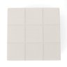 Puff Decorativo Para Sala de Estar Quadrado Milano 90x90cm W01 Linho Cru - Lyam Decor - 7