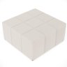 Puff Decorativo Para Sala de Estar Quadrado Milano 90x90cm W01 Linho Cru - Lyam Decor - 6