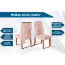 Ver imagem 2 de Sala de Jantar Completa Rubi Tampo Madeirado C/ Vidro Canto Reto 170x90cm e 6 Cadeiras Ondina Freijo
