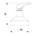 Ver imagem 2 de Acabamento de Registro Base Reforma 1.1/4, 1.1/2 Like Celite