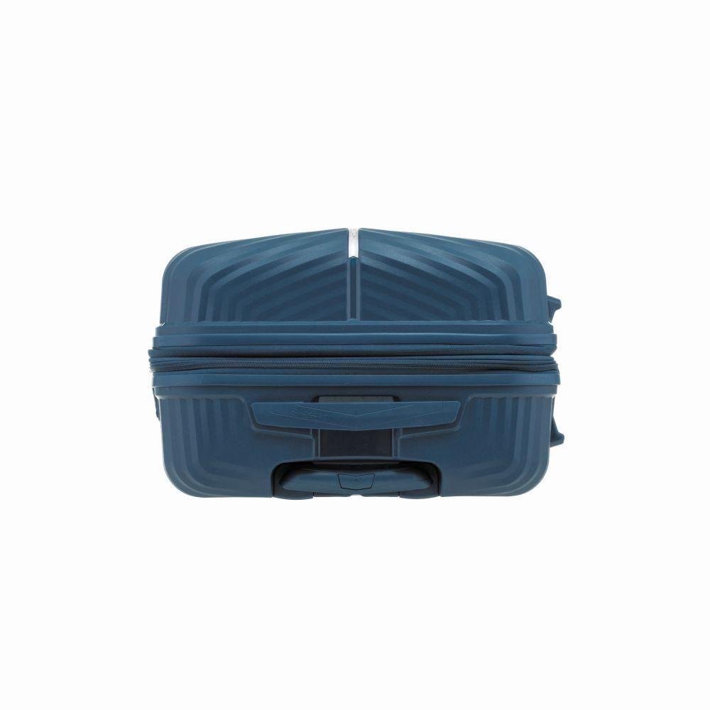 Mala de Bordo Pequena para Viagem Expansível em Polipropileno Samsonite Varro Cadeado Tsa Azul - 2