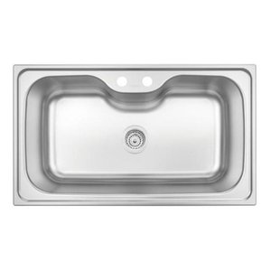 Cuba Inox Tramontina Morgana Maxi 86x50 Acetinado:aço Escovado