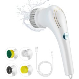 Escova de Limpeza Elétrica Portátil, Giratória Elétrica sem Fio, Escova de Limpeza Elétrica Recarreg - 1