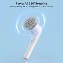 Escova de Limpeza Elétrica Portátil, Giratória Elétrica sem Fio, Escova de Limpeza Elétrica Recarreg - 5