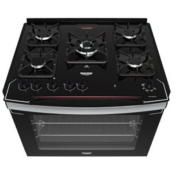 Fogão Dako Diplomata de Embutir 5 Bocas Preto Bivolt - 300001564 - 3