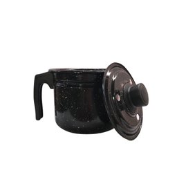 Leiteira Esmaltada Com Fervedor 1,7 Litros Preto - 4