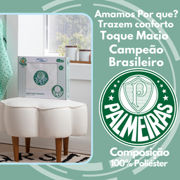 Manta Baby Microfibra Bebe Infantil Criança Menina Menino Cama 90cm X 1,10cm Palmeiras Junior Baby - 6