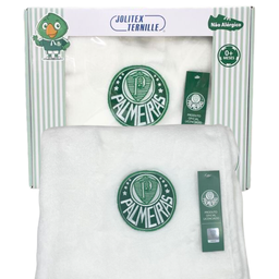 Manta Baby Microfibra Bebe Infantil Criança Menina Menino Cama 90cm X 1,10cm Palmeiras Junior Baby - 1