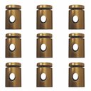 Ver imagem 1 de Kit-9 Desviador de Cabo Para Lustres e Pendentes e Luminária MD-6005/9 - Ouro Velho