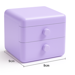 Porta Treco Mini Gaveta Caixa Organizadora Roxo - 2