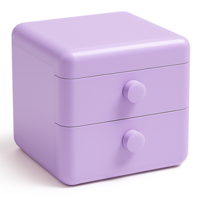 Porta Treco Mini Gaveta Caixa Organizadora Roxo