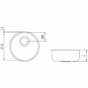 Ver imagem 2 de Cuba de Embutir para Cozinha Tramontina Redonda 35 BS