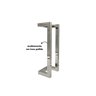 Puxador Porta Inox Deslocado Livrando a Fechadura Polido 30cm - 5