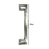 Puxador Porta Inox Deslocado Livrando a Fechadura Polido 30cm - 8