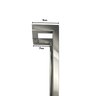 Puxador Porta Inox Deslocado Livrando a Fechadura Polido 30cm - 6
