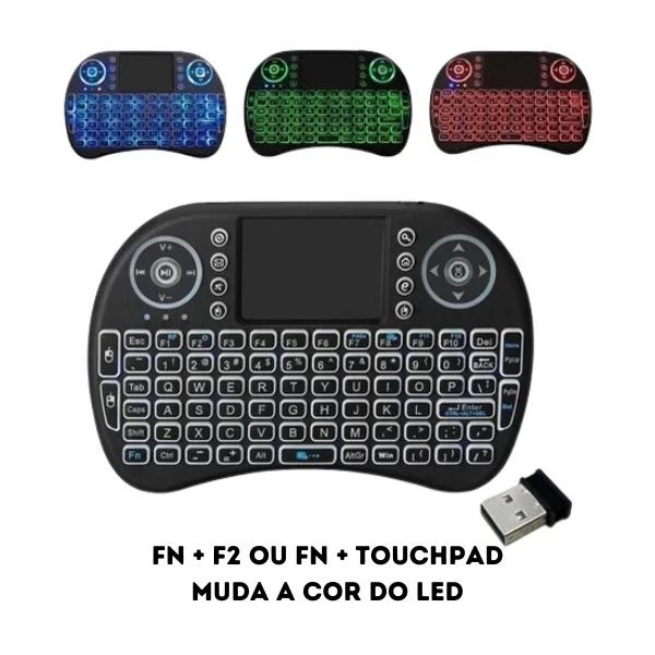 Mini Teclado com Touchpad Modelo Ka1118 Controle sem Fio - 3