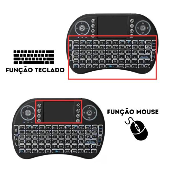 Mini Teclado com Touchpad Modelo Ka1118 Controle sem Fio - 4