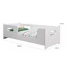 Cama Solteiro Montessoriana Encanto P/ Crianças -100% Mdf - Branca - 2