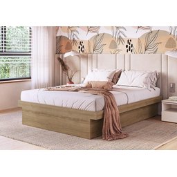 Cama Casal Box Baú 140 Bogotá Mel - 3