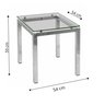 Mesa Lateral de Canto em Aço 54 X 59 Cm Design Moderno - 2