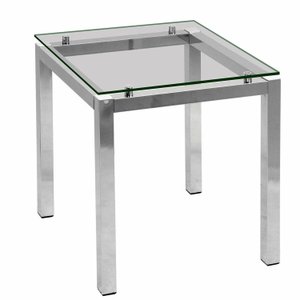 Mesa Lateral de Canto em Aço 54 X 59 Cm Design Moderno