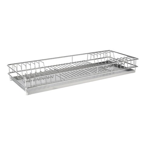 Escorredor de Pratos Embutir 770x75x270mm Mód 800mm Cromado