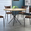 Ver imagem 2 de Conjunto Sala de Jantar Mesa Redonda com 4 Cadeiras Junco Mdecor