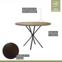 Ver imagem 5 de Conjunto Sala de Jantar Mesa Redonda com 4 Cadeiras Junco Mdecor