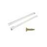 Kit 2 Corrediças Metálicas Bigfer 300 Mm Epóxi Branca + 16 Pf Mad C.Ch. 4,0 X 12 - 13