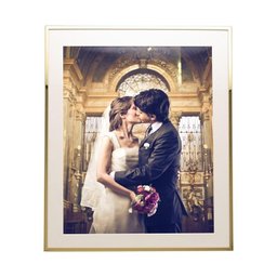 Porta-retrato Wolff Aço Inox Basic Dourado 20cmx25cm 29319 - 2