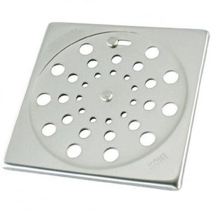 Grelha Ralo Quadrada 15cmx15cm com Fechamento em Inox Dacunha