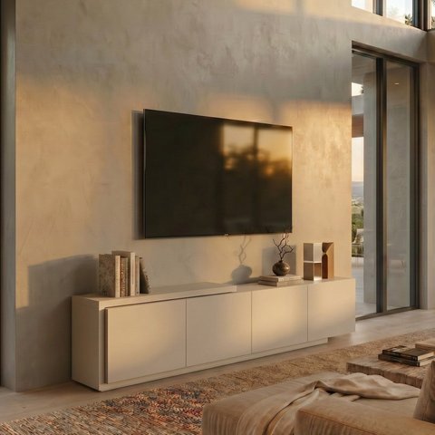 Rack Extensível para TV até 75 Polegadas 300x56cm Aruá CabeCasa MadeiraOriginals