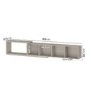 Ver imagem 4 de Rack Extensível para TV até 75 Polegadas 300x56cm Aruá CabeCasa MadeiraOriginals