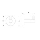 Ver imagem 2 de Cabide New Linha City Banheiro Metal