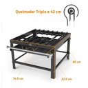 Ver imagem 2 de Fogão 1 Queimador Triplo Alta Pressão Altura 50cm Pfi - 100 - Progas