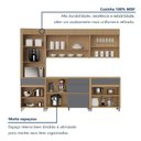 Ver imagem 7 de Cozinha Completa Modulada 5 Peças 7 Portas 5 Gavetas Torre Angular 100% MDF Mista