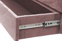 Ver imagem 3 de Recamier Puff Baú Sapateira com Gaveta 1,58 Cm para Cama Box Queen Size - Rose Claro