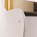 Ver mais imagens de Caixa de Lenha e Baú Multiuso Estofado com Encosto Branco