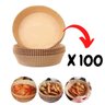 Kit 100 Forma Descartável para Air Fryer Fritadeira Elétrica - 1