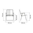 Ver mais imagens de Cadeira de Praia Samoa em Alumínio Azul Tramontina