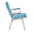 Ver imagem 3 de Cadeira de Praia Samoa em Alumínio Azul Tramontina