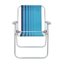 Ver imagem 2 de Cadeira de Praia Samoa em Alumínio Azul Tramontina