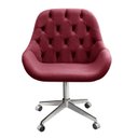 Ver imagem 2 de Poltrona Giratória com Rodízio Cadeira Decorativa Sala, Escritório, Recepção Lua