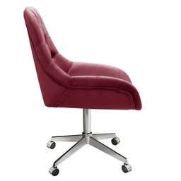 Poltrona Giratória com Rodízio Cadeira Decorativa Sala, Escritório, Recepção Lua - 4