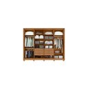 Ver imagem 4 de Guarda-roupa Lopas Ergon 8 Portas 6 Gavetas com Espelho